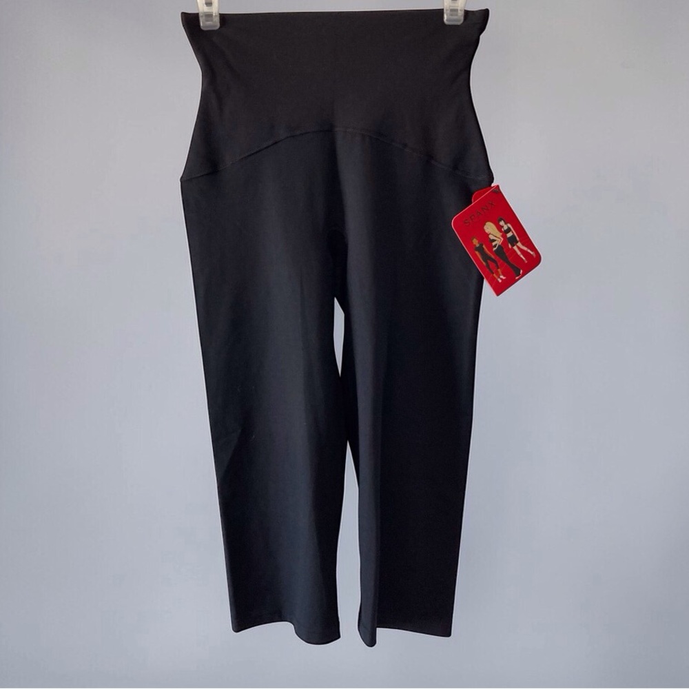 Spanx Compression Crop Knee Pant Black Size Large High Waist Legging NWT - Picture 7 of 11
